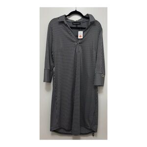 Black and White Striped Dress